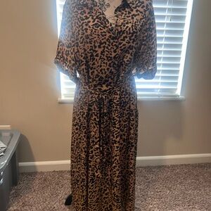 Leopard Print Maxi Dress